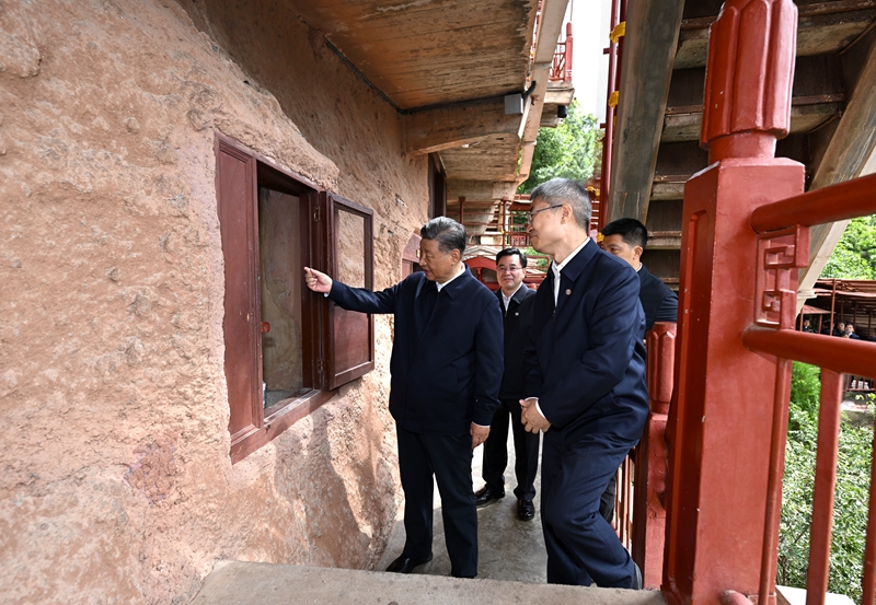 习近平在甘肃考察时强调深化改革勇于创新苦干实干富民兴陇奋力谱写中国式现代化甘肃篇章途中在陕西宝鸡考察蔡奇陪同考察「相关图片」 习近平在甘肃考察时强调深化改革勇于创新苦干实干富民兴陇奋力谱写中国式现代化甘肃篇章途中在陕西宝鸡考察蔡奇陪同考察「相关图片」
